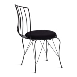 Стул LALITA (mod. 172) металл/ткань, 44 х 51.5 х 85 см, Black (черный)