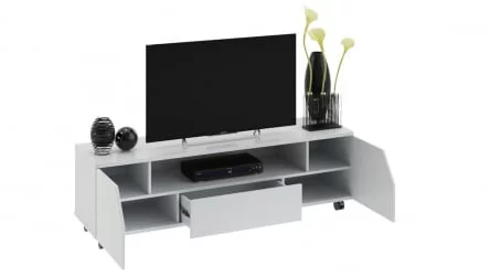 ТВ тумба тип 4 Diamond Белый глянец