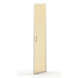 Дверь стекло в алюминии В532 алюминий