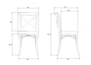Стул обеденный DOBRIN MASON (цвет чёрный (B-03)) 2 шт