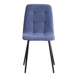 Стул CHILLY MAX Велюр/металл , 45 х 54 х 90 см , серо-голубой/черный