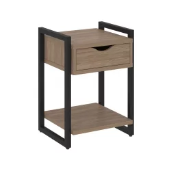 Тумба на регулируемых опорах с ящиком и полкой LOFT VR.L-T1.O Металл черный Дуб Аризона