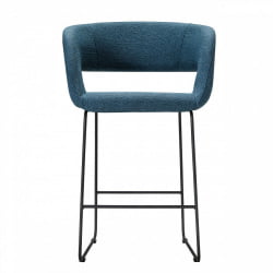 Кресло полубар Hugs синий/Линк