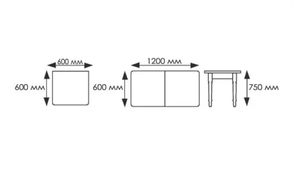 Стол обеденный Ломберный ЛДСП Ноги орех ЛДСП орех