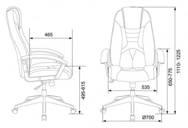 Кресло игровое Zombie 8 Black
