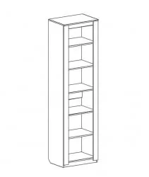 Шкаф однодверный Элана Бодега белая