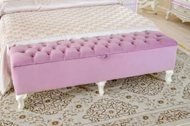 Комплект мебели для спальни Маркиза №6 Алебастр Сиреневый