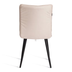 Стул обеденный Bari LT, велюр, бежевый/черный, 7, 41х55х89 см