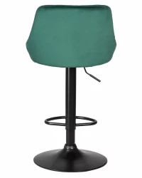 Стул барный DOBRIN LOGAN BLACK Зеленый велюр MJ9-88