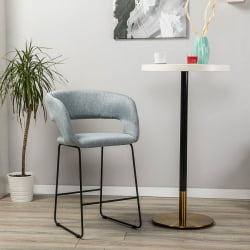 Кресло полубар Hugs св.сер/Линк