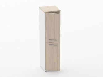 Шкаф 3 узкий закрытый, 2 двери Deka 10.16.12Л Туя/Белый