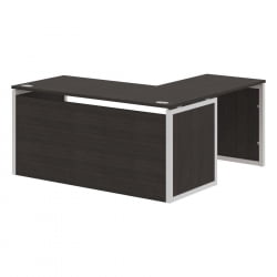 Стол письменный угловой левый XTEN-QP XQPCT 1615H L Дуб Юкон Серый