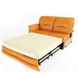 Диван фанера Вавилон 2ВР Оранжевая (экокожа)