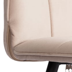 Стул обеденный Bari LT, велюр, бежевый/черный, 7, 41х55х89 см