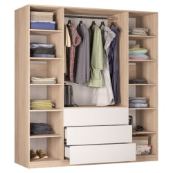 Шкаф распашный R-198х180х60-3-PO(ДМ)