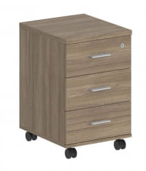 Тумба мобильная с тремя ящиками Sigma SG.612.OD.OD Дуб темный
