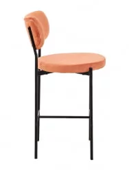 Стул полубарный Барбара (Б) велюр Терракотовый