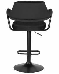 Стул барный DOBRIN CHARLY BLACK (черный велюр (MJ9-101))