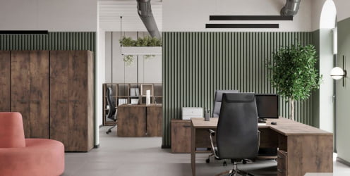 Тумба приставная к двум столам LEMO L-681 Таксония шоколадная