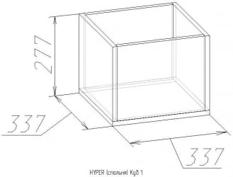 Куб 1 Hyper Палисандр (спальня) Палисандр