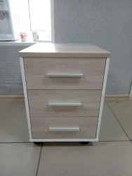 Тумба подкатная Deka 9.05.01 Дуб Сантана светлый/Белый