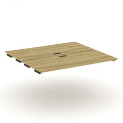 Двойной стол-приставка к двум опорным тумбам/шкафам CONCEPT CN.DSPR-008 Дуб Винченцо Черный