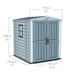 Сарай пластиковый FACTOR 6x6