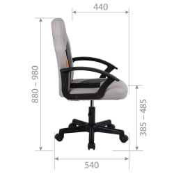 Геймерское кресло CHAIRMAN KIDS 111 Черный-голубой