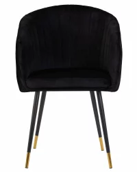 Стул обеденный DOBRIN MARY Черный велюр 1922-21