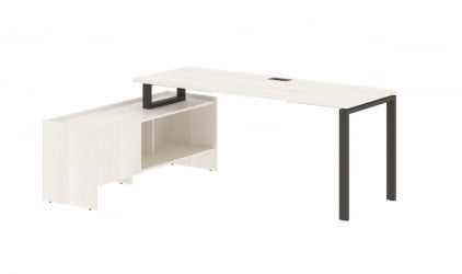 Стол с тумбой EDIS EUCT 19614 Ясень Траун Мокко