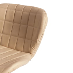 Стул барный AVIONIC (mod. KY712A) металл/экокожа, 45*53*86-107 см, бежевый/хром