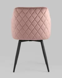 Стул Ника вращающийся велюр Пыльно-розовый