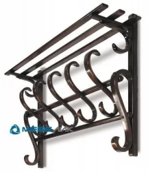 Вешалка настенная В 7Н Тёмно-коричневый