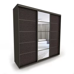 Шкаф-купе венге Акцент-Квадро КЛ 1500х600 Венге/Бронза