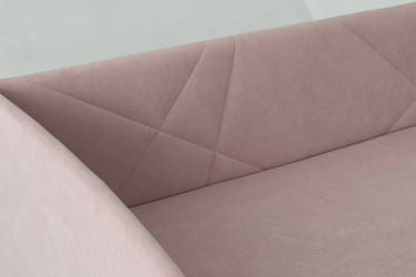 Односпальная кровать с подъемным механизмом Бест (Софа) КМ.S-15 нежно-розовый (велюр)