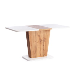 Раздвижной стол GENT ЛДСП, 110-145x68,6x75,5 см, Дуб вотан/Белый
