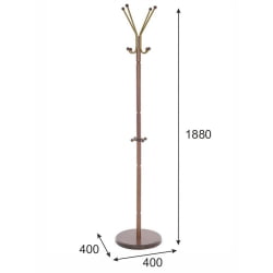 Вешалка напольная В 33Н Средне-коричневый