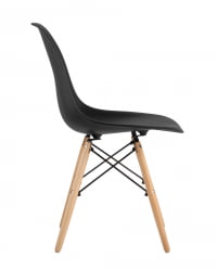 Стул Eames Style DSW черный (разборный каркас)