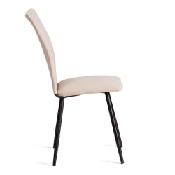 Стул La Rousse NEW, велюр, бежевый/черный, 7, 45x55x93 см