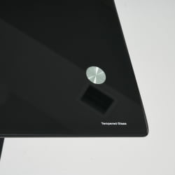 Стеклянный компьютерный стол GD-02 Black (черный)