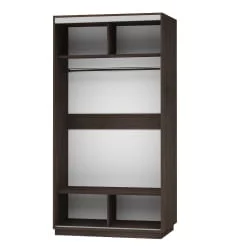 Шкаф-купе двухдверный Экспресс Хит Орхидея белая/Венге