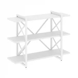 Стеллаж на регулируемых опорах - 3 полки LOFT VR.L-MST.O-3.8V Металл белый Белый Бриллиант
