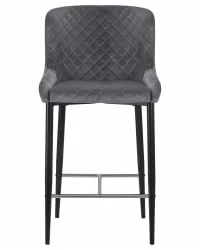 Стул полубарный DOBRIN CHRISTIAN 65 Темно-серый велюр V108-91