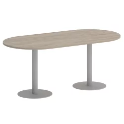 Стол овальный HOME OFFICE VR.SP-5-180.1 Дуб Аттик/Серый металл