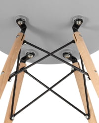 Стул Eames Style DSW белый (разборный каркас)