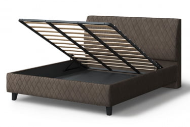 Кровать Хилтон, 2000 x 1800 мм, коричневый