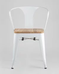 Стул с подлокотниками ТОЛИКС АРМ ВООД Белый / TOLIX ARM WOOD