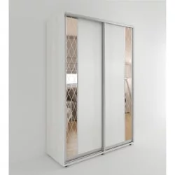 Шкаф-купе зеркало лдсп Акцент-Вера ДР 1400х600 Выбеленное дерево