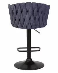 Стул барный DOBRIN LEON Синяя ткань LAR-275-29