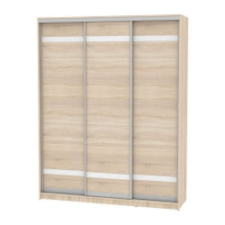 Шкаф-купе B-230х180х60-3(ДСС-D9D9D9)